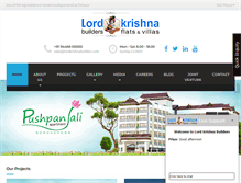 Tablet Screenshot of lordkrishnabuilders.com